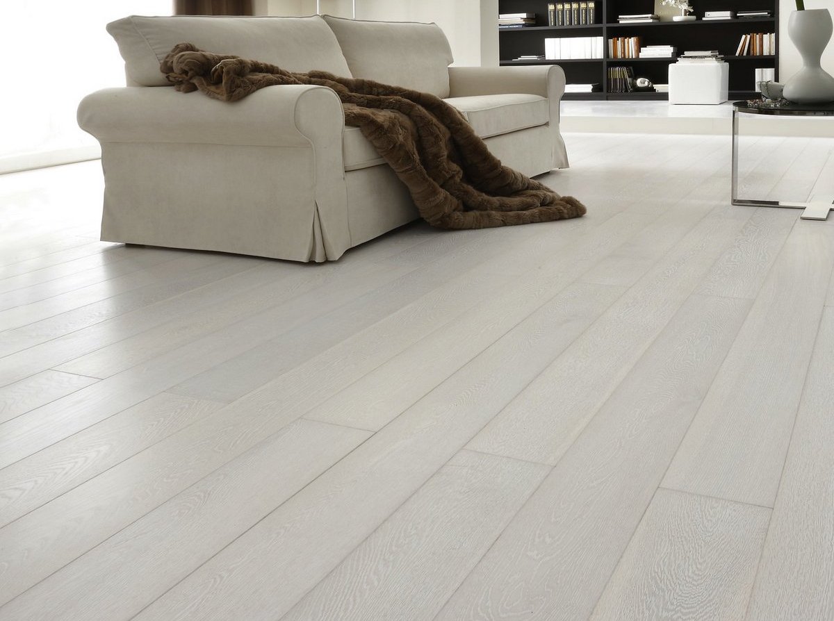 Rovere sbiancato neve: parquet maxiplancia, costo mq Parquet in rovere prezzi