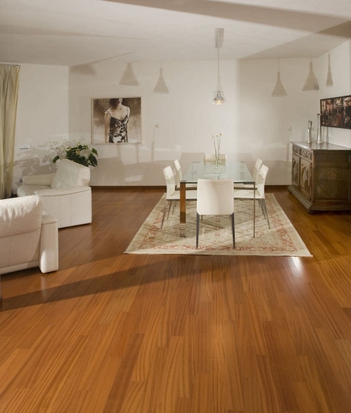Parquet Teak, Pavimenti Legno Teak posa incollata